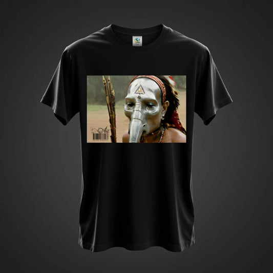 Akicita BoneNecklace ~ Obsidian Spirit mask